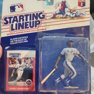 New York Baseball Player Figure - Blue and Gray